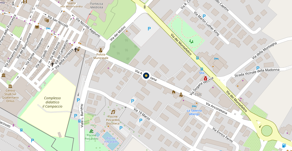 Mappa: InstallGramm, Via Anconetana 27/A, Sansepolcro
